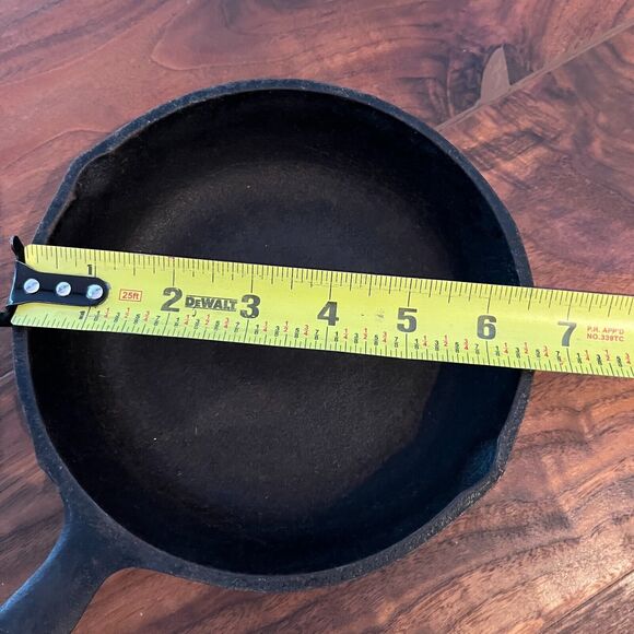 Birmingham Stove and Range BSR Cast Iron Skillet Pan NO. 3 6 5/8 IN. Pre 1950s - Picture 8 of 8